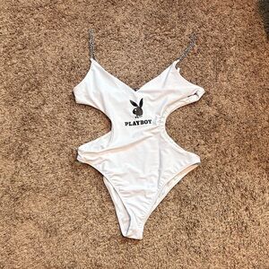PLAYBOY One Piece with Chain Straps Size XL